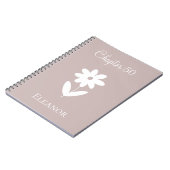 Carnet Minimal New Chapter Daisy April Birth Flower (Côté gauche)