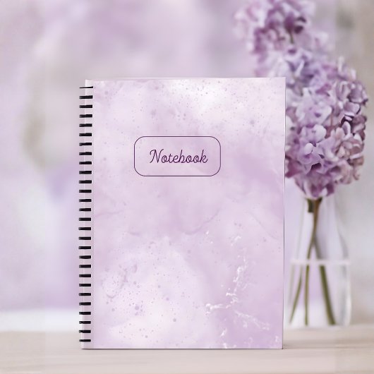 Carnet Minimal Purple Marble Notebook