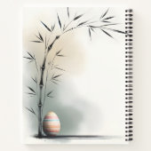 Carnet Minimal Zen Spring Bamboo Easter Egg (Dos)