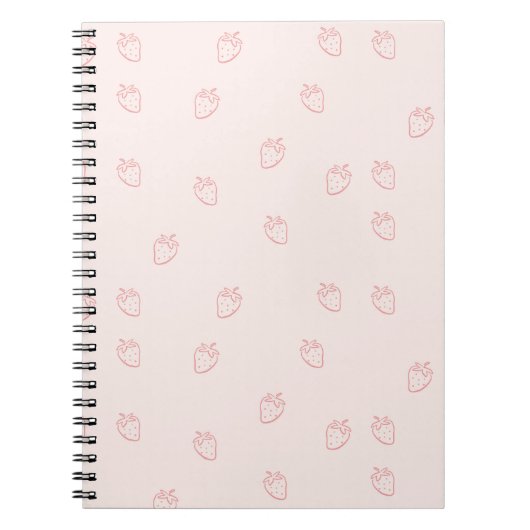 Carnet Minimalisme aux fraises (Devant)