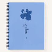 Carnet Minimalisme Fleur Simple (Devant)