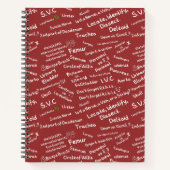 Carnet Minimalist Anatomy Pattern Medical Student Noteboo (Devant)