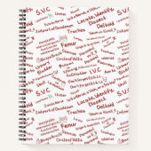 Carnet Minimalist Anatomy Pattern-Medical Student Spiral (Devant)