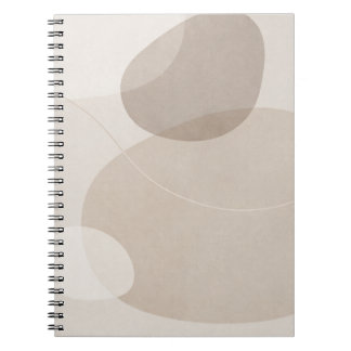 Carnet Minimalist Beige Abstract