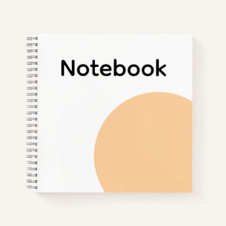 Carnet Minimalist Beige Circle Notebook