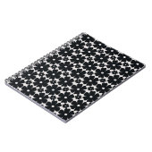 Carnet Minimalist black & white daisy pattern (Côté gauche)