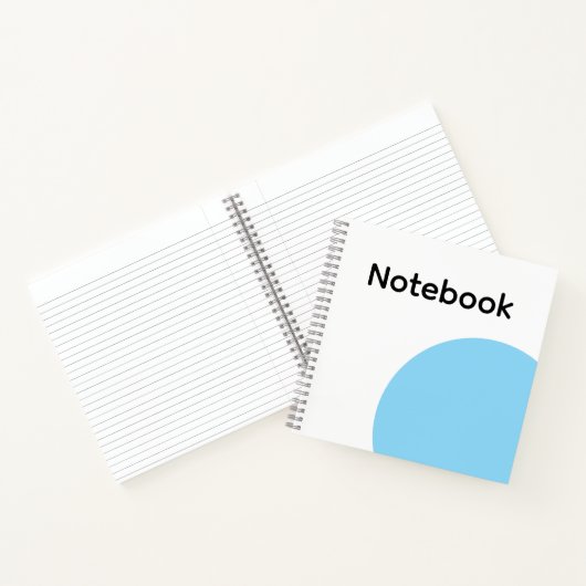 Carnet Minimalist Blue Circle Notebook (Intérieur)