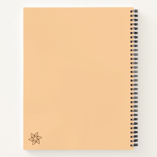 Carnet Minimalist Boho Moon Design (Dos)