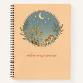 Carnet Minimalist Boho Moon Design (Devant)