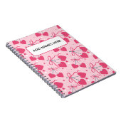 Carnet Minimalist Cherry Heart Notebook | Cute Retro Repe (Côté Droit)