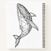 Carnet Minimalist Geometric Whale Notebook (Dos)