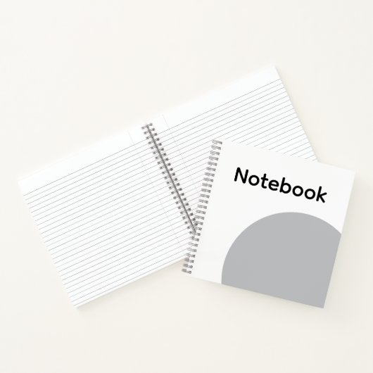 Carnet Minimalist Grey Circle Notebook (Intérieur)