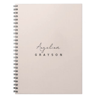 Carnet Minimalist handwritten script, simple and modern 
