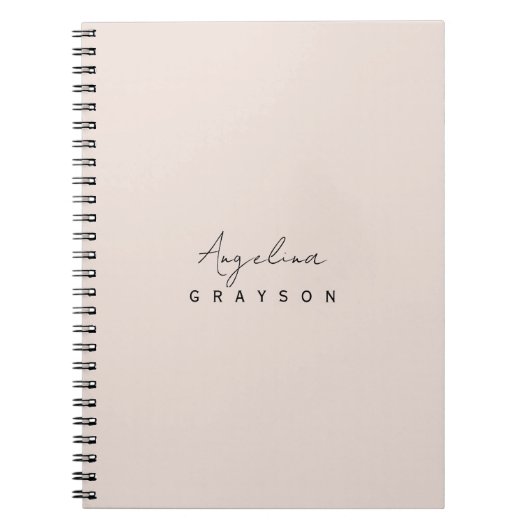 Carnet Minimalist handwritten script, simple and modern (Devant)