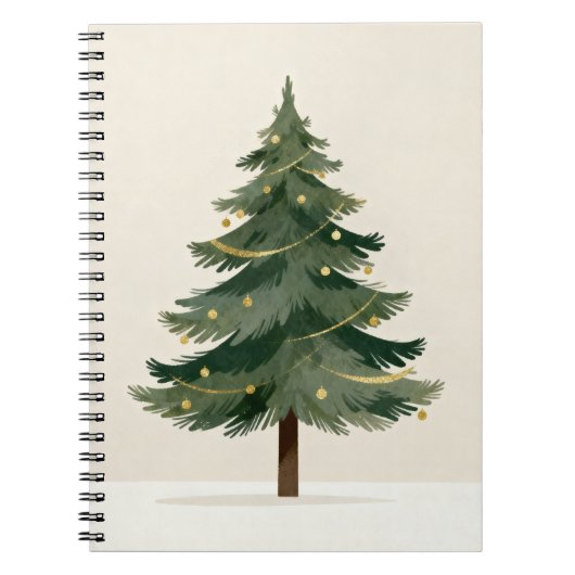 Carnet Minimalist Holiday Pine Notebook (Devant)