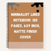 Carnet Minimalist Lined Notebook: 120 Pages (Devant)