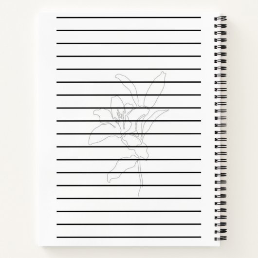 Carnet Minimalist Lined Notebook: 120 Pages (Dos)