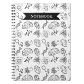 Carnet Minimalist Medical Doodles Pattern Spiral Notebook (Devant)