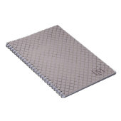 Carnet Minimalist Monogram Gold & Gray Taupe  (Côté Droit)