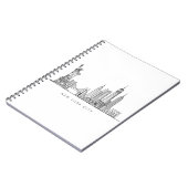 Carnet Minimalist New York City Skyline Line Art (Côté gauche)