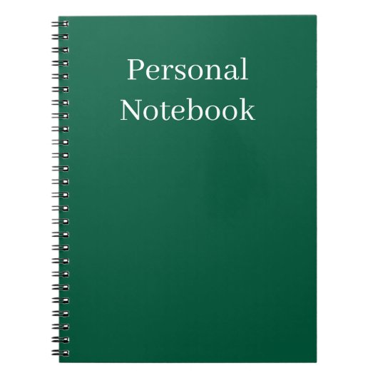 Carnet minimalist personal notebook (Devant)