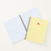 Carnet Minimalist Pink Cherry Icon Daily Notes Yellow (Intérieur)