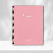 Carnet Minimalist Pink Spiral Notebook – “Essentials”