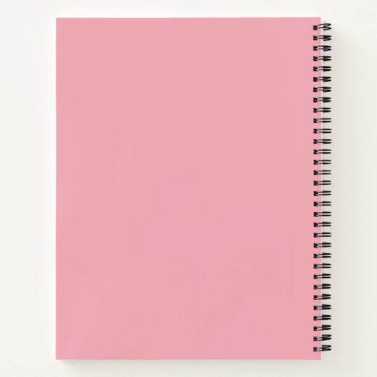 Carnet Minimalist Pink Spiral Notebook – “Essentials” (Dos)