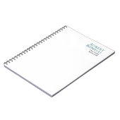 Carnet Minimalist Plain Blue & White Modern (Côté gauche)