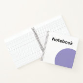 Carnet Minimalist Purple Circle Notebook (Intérieur)