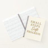 Carnet Minimalist Quote Notebook – “Small Steps'' (Intérieur)