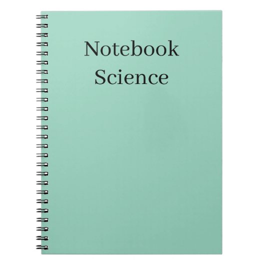 Carnet minimalist science notebook (Devant)