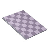 Carnet Minimalist Soft Lavender Checkerboard Pattern  (Côté Droit)