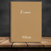 Carnet Minimalist Spiral Notebook – “Essentials”