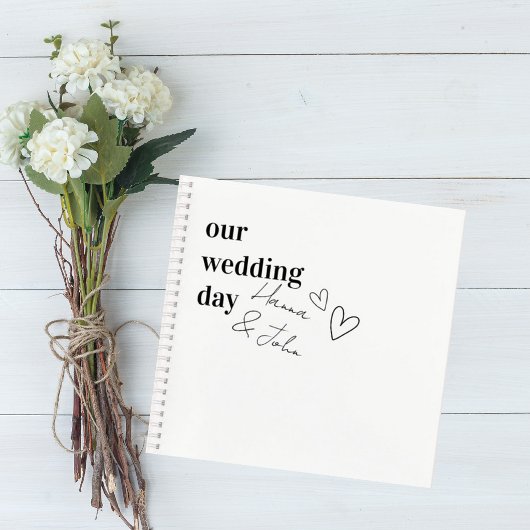 Carnet Minimalist Wedding Guest Book