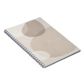 Carnet Minimaliste Abstrait Beige (Côté Droit)
