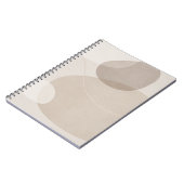 Carnet Minimaliste Abstrait Beige (Côté gauche)