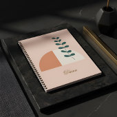 Carnet Minimaliste Boho Abstrait Botanique