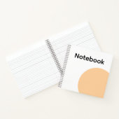 Carnet Minimaliste Cercle Beige (Intérieur)