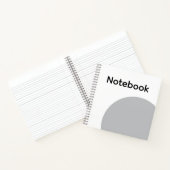 Carnet Minimaliste Cercle Gris (Intérieur)