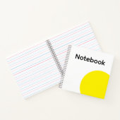 Carnet Minimaliste Cercle Jaune (Intérieur)