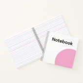 Carnet Minimaliste Cercle Rose (Intérieur)