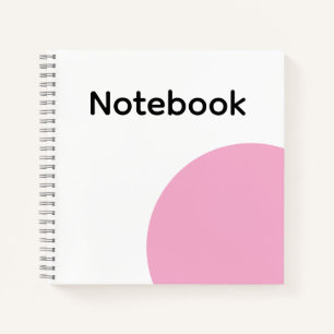 Carnet Minimaliste Cercle Rose