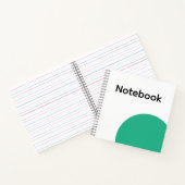 Carnet Minimaliste Cercle Vert (Intérieur)