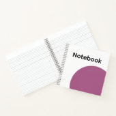 Carnet Minimaliste Cercle Violet (Intérieur)