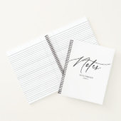 Carnet minimaliste de calligraphie de script Notes (Intérieur)