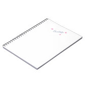 Carnet Minimaliste Élégant Classique Nom Professionnel (Côté gauche)