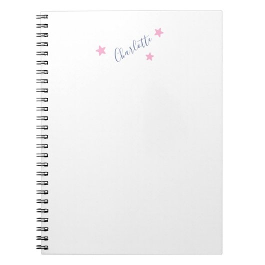 Carnet Minimaliste Élégant Classique Nom Professionnel (Devant)