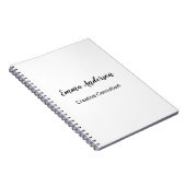 Carnet Minimaliste Élégant Professionnel (Côté Droit)