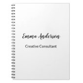 Carnet Minimaliste Élégant Professionnel (Devant)
